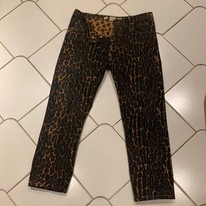Vintage Todd Oldham leopard jeans